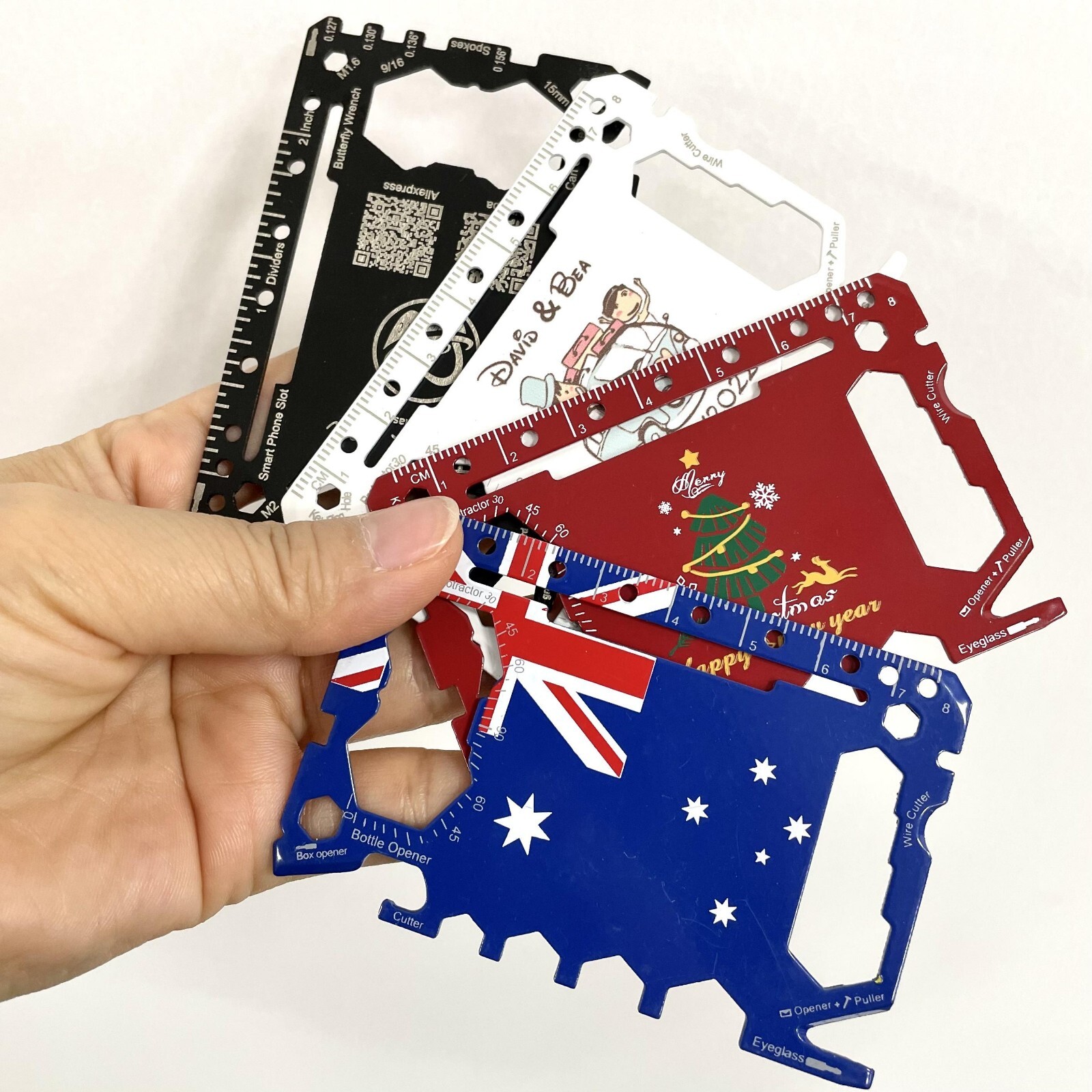 Multitool Pocket Tool 46 in 1 Credit Card Size – Cash Clip – Multi Purpose Tool