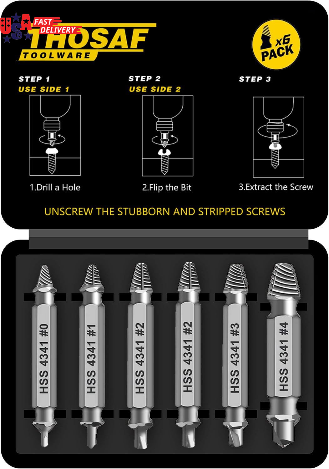Gifts for Men,Damaged Screw Extractor Set,Christmas Stocking Stuffers for Adults