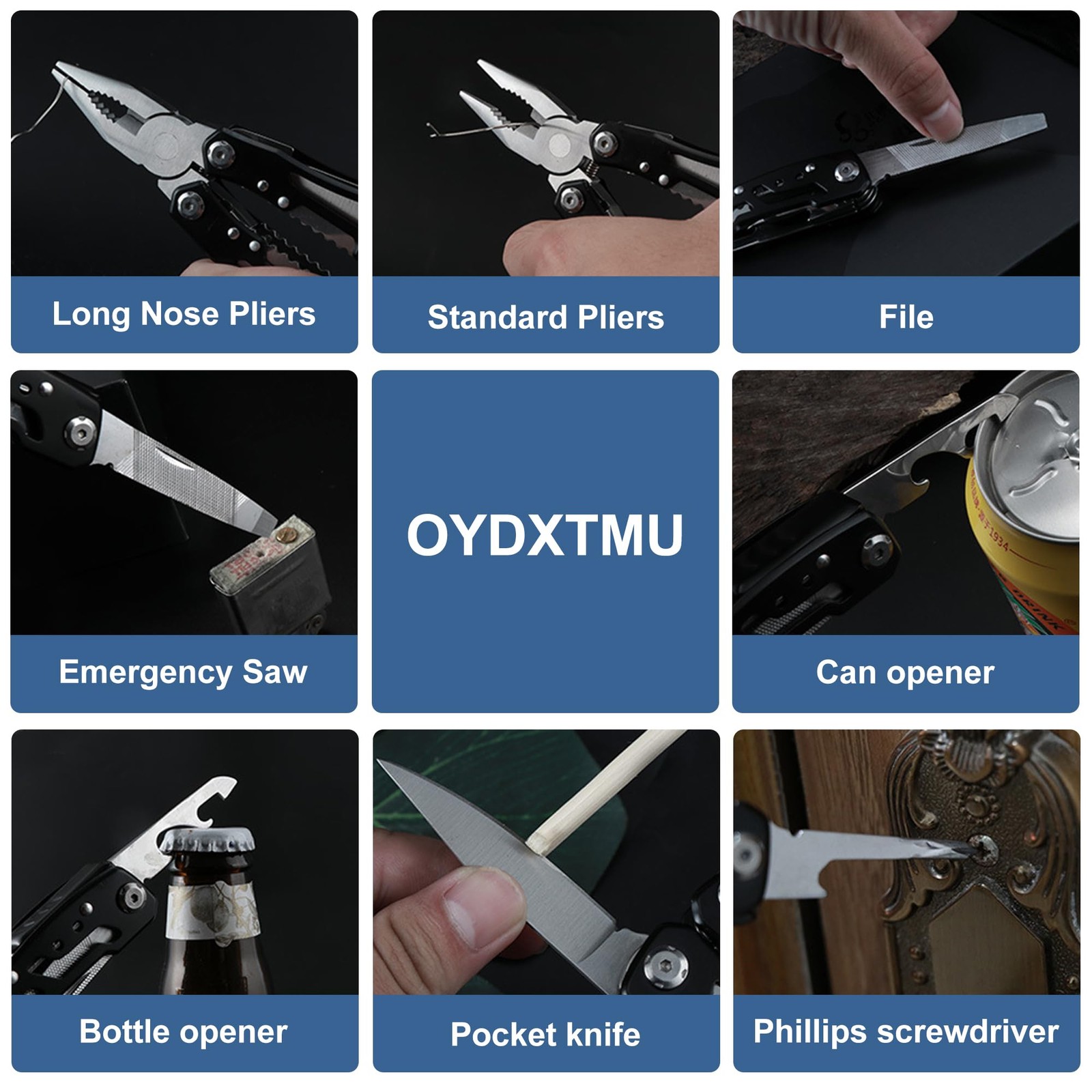 Outdoor 25-In-1 Mini Multitool plier,Portable EDC Gear with Safety Locking,Ny…