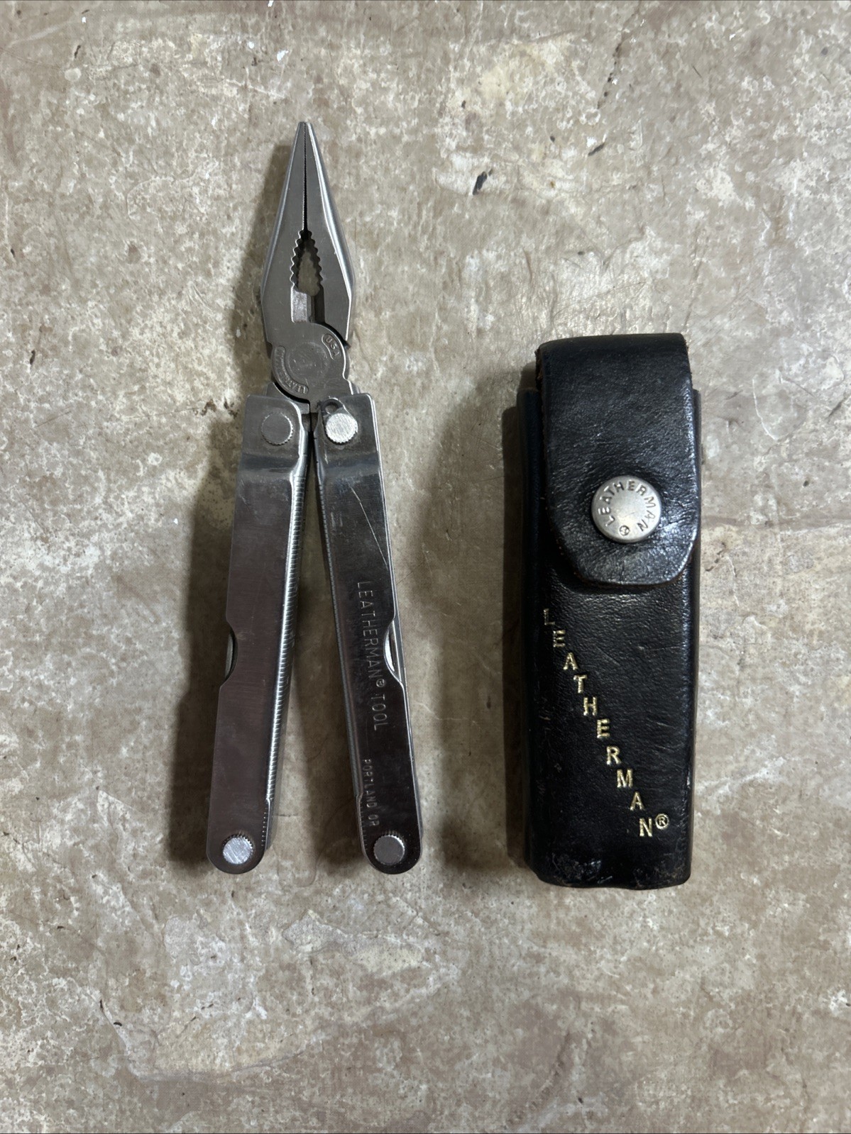 Vintage Original Leatherman Multi Tool With Leather Sheath Portland
