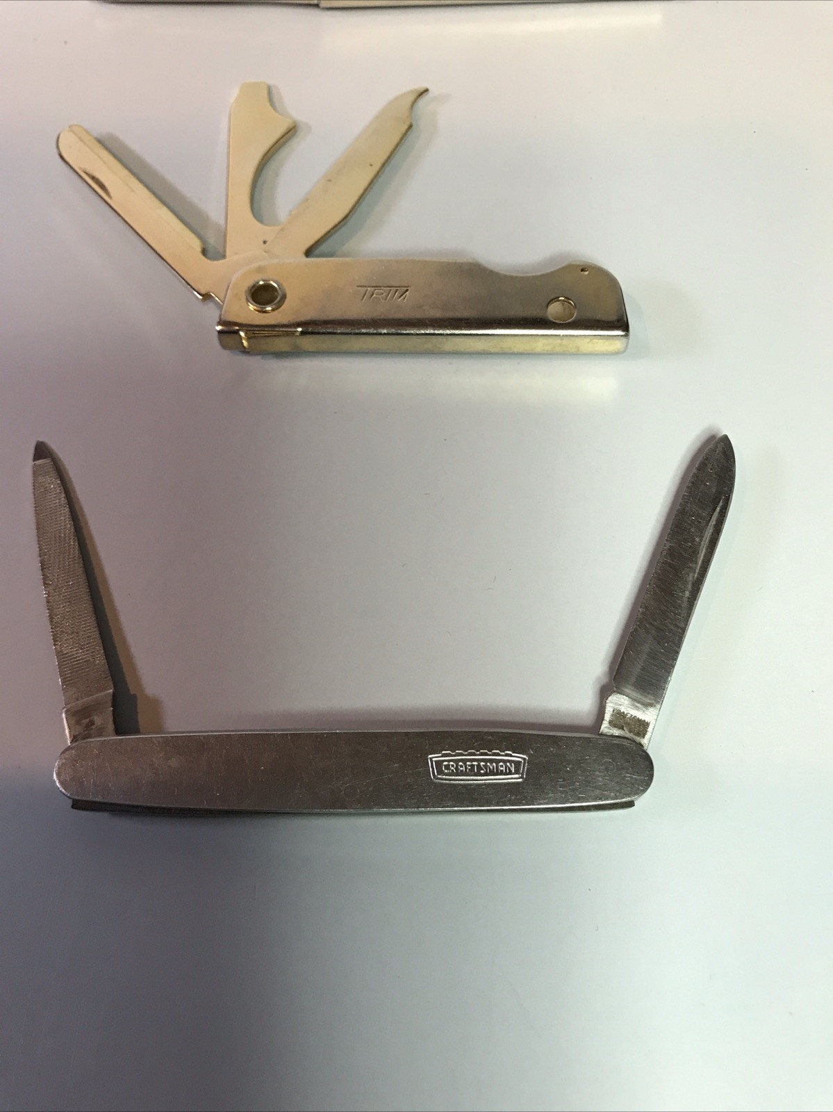 3 Vintage Pocket Knives – Bassett USA 78 Trim, Craftsman, Unbranded