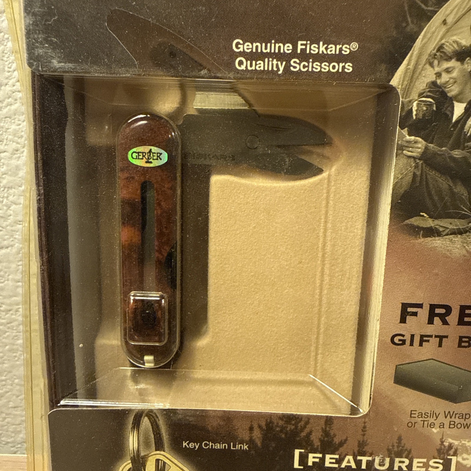 VINTAGE Gerber KeyStyle Burlwood Keychain Tool #48101 – NEW SEALED – Fiskars