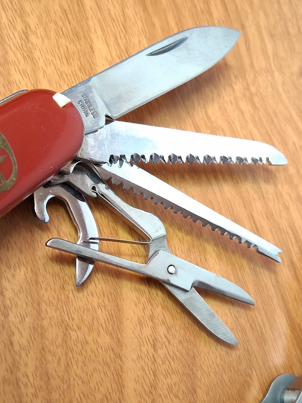 Lot of 2 Multi Tools Ozark Trail 12-in-1 and “Q” 13-Tool Camp Knife with Sheaths