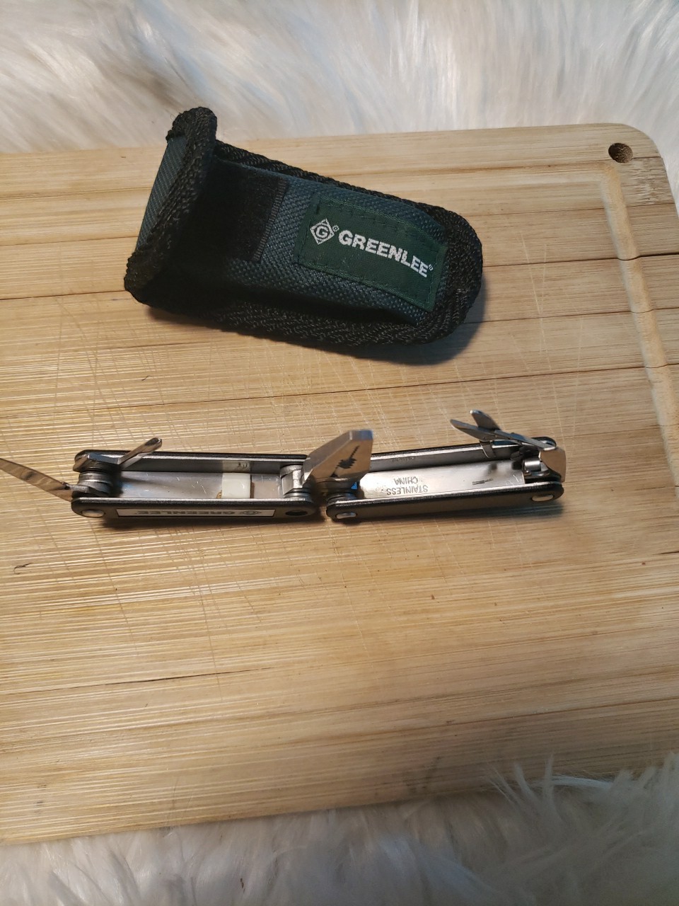 Greenlee Multi Tool Professional Or Electrical StainlessS. 5 Tools W/ Sheath. EC