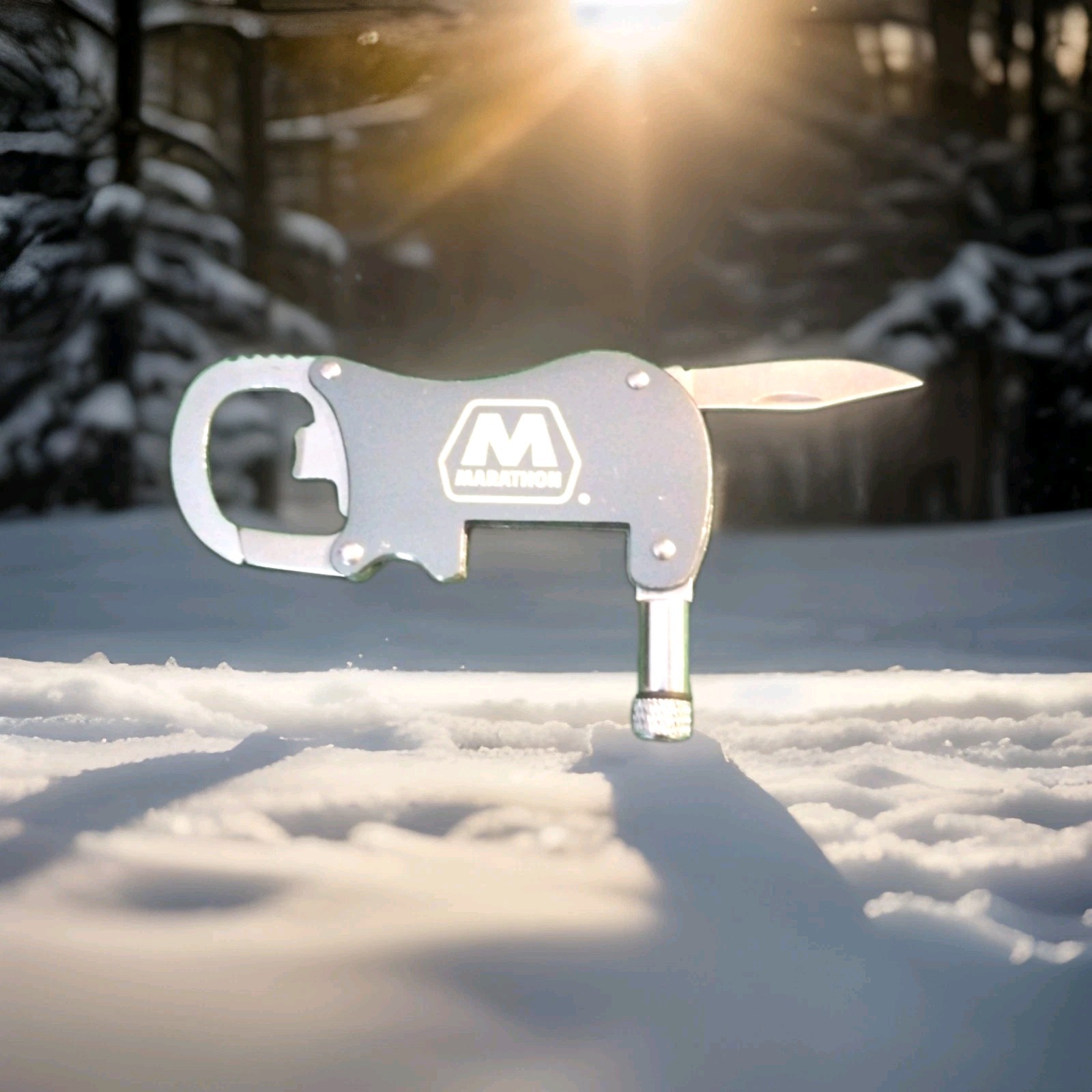Marathon Adv Multi-tool, Knife, Light ( No Battery) Belt Clip
