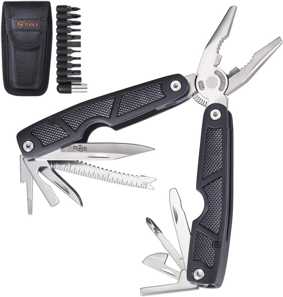 Multitool 25 in 1 Multi Tool Knife with Sheath and Bits-Survival Camping EDC