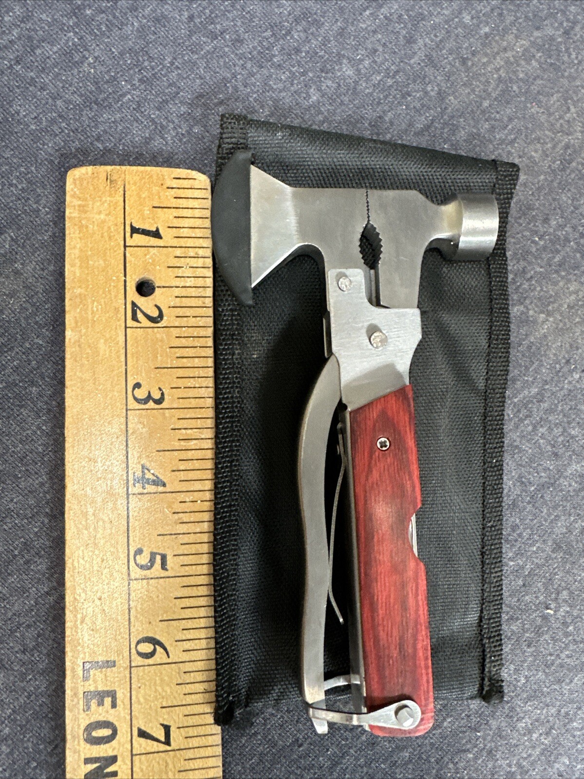 Stansport Emergency Camper’s Multi-Tool Hammer, Ax, Pliers, Saw, Knife, Screwdri