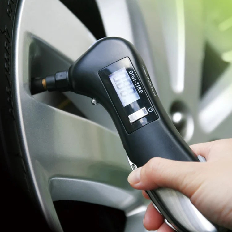 9 in 1 Digital Tire Pressure Gauge Multi-function Safety Hammer with Swiss Style
