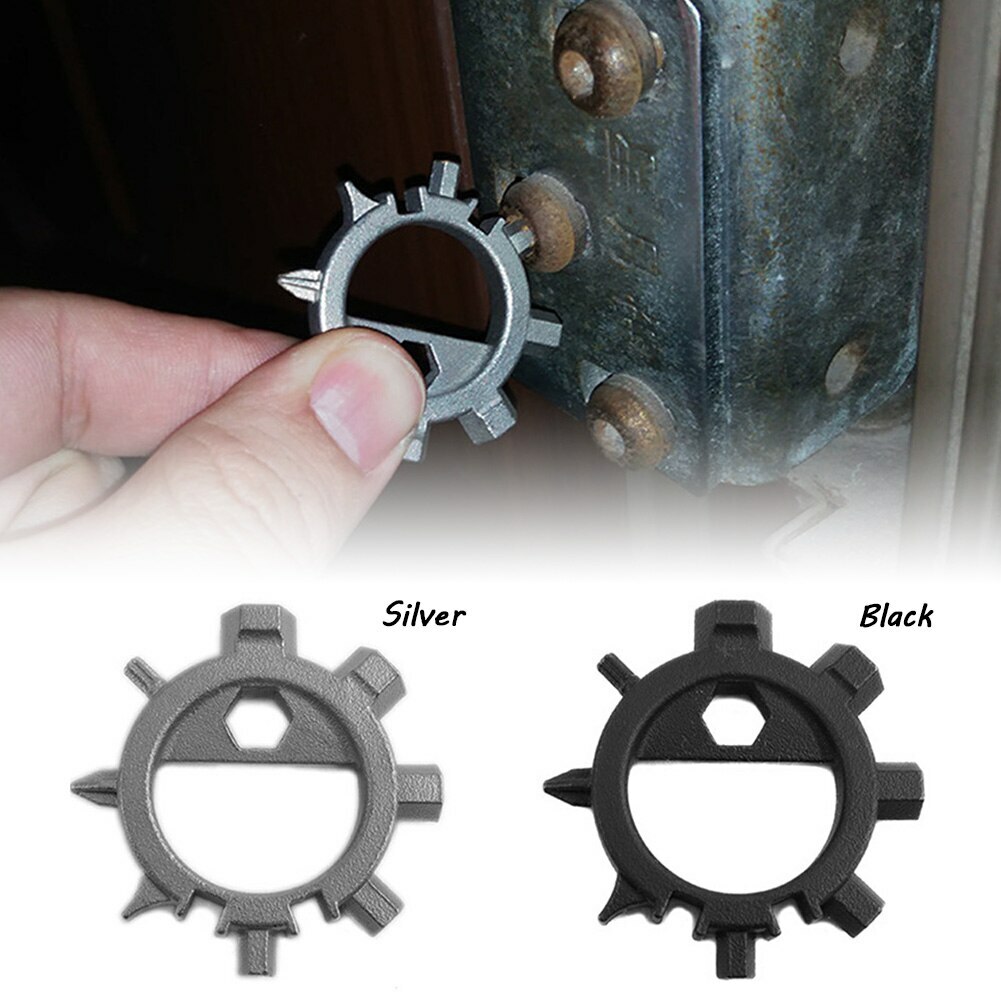 Keychain Carabiner Clip Bottle Opener Screwdriver Key Ring Hex Wrench EDC Tool