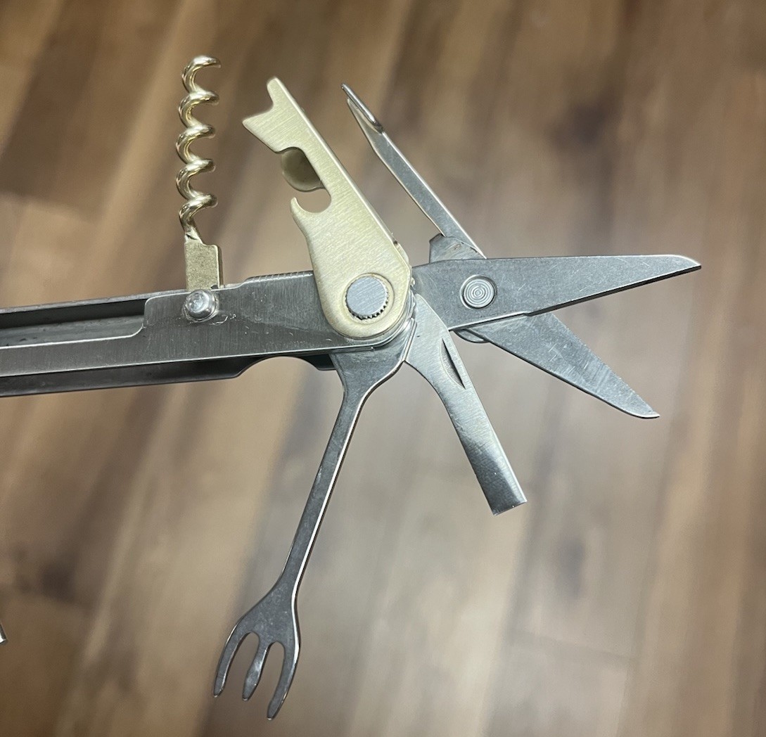 Leatherman Flair Multi Tool Folding Knife Corkscrew Rare 1999 Retired