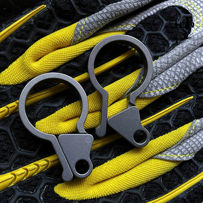 Titanium Alloy Side Open Keychain Tool EDC DIY Pendant Hanging Buckle HangingEDC