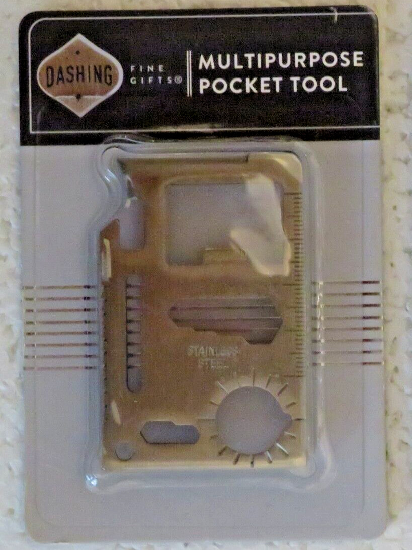 2 Pocket Survival Tool Stainless Steel Multi-Purpose NIP