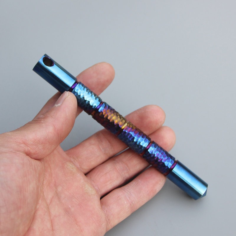 Solid Titanium Alloy Anodized EDC Multi Tool Car Window Breaker – Handmade