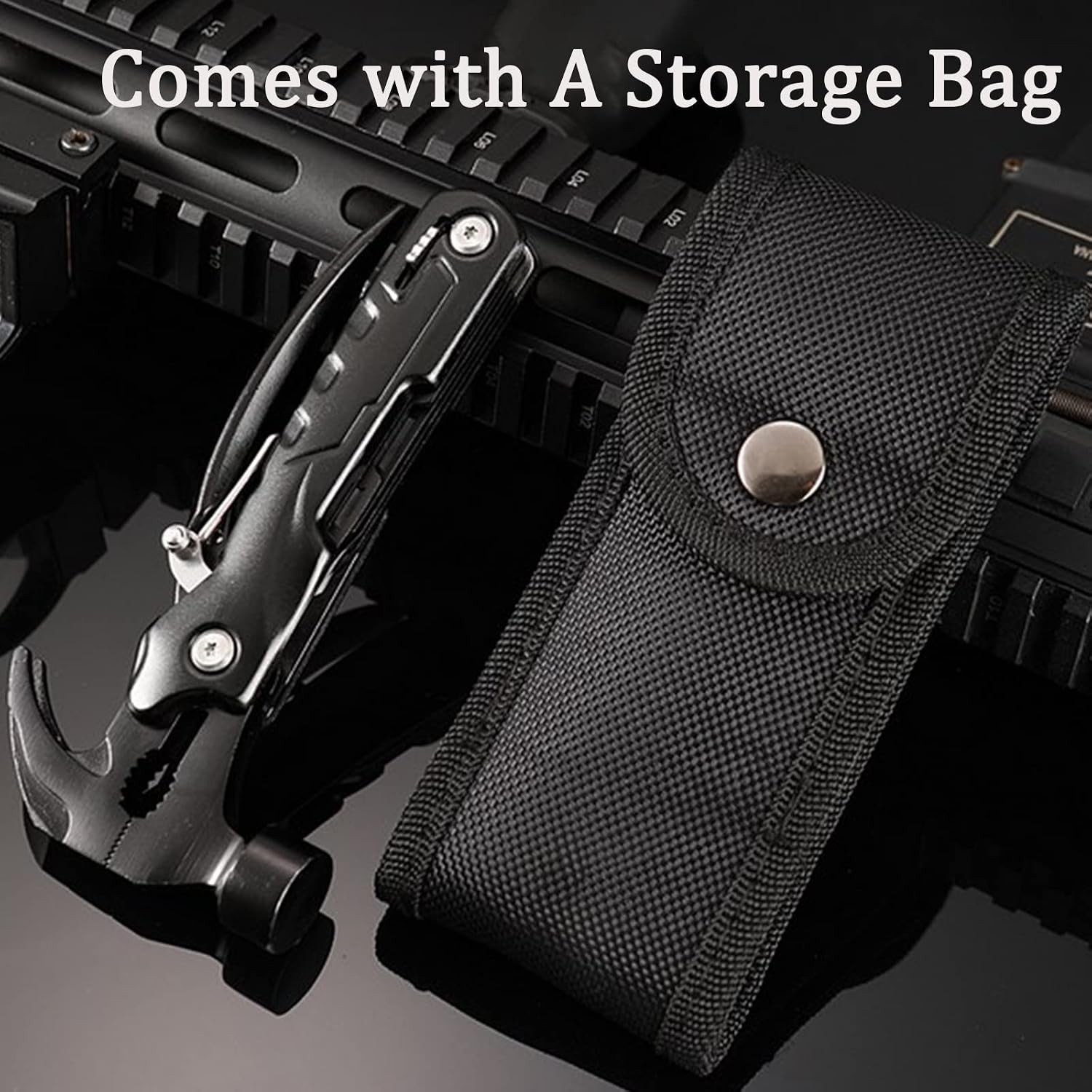 12 in1 Multi-Tool Mini Hammer Outdoor Camping Gear Survival Tool Gift for Men