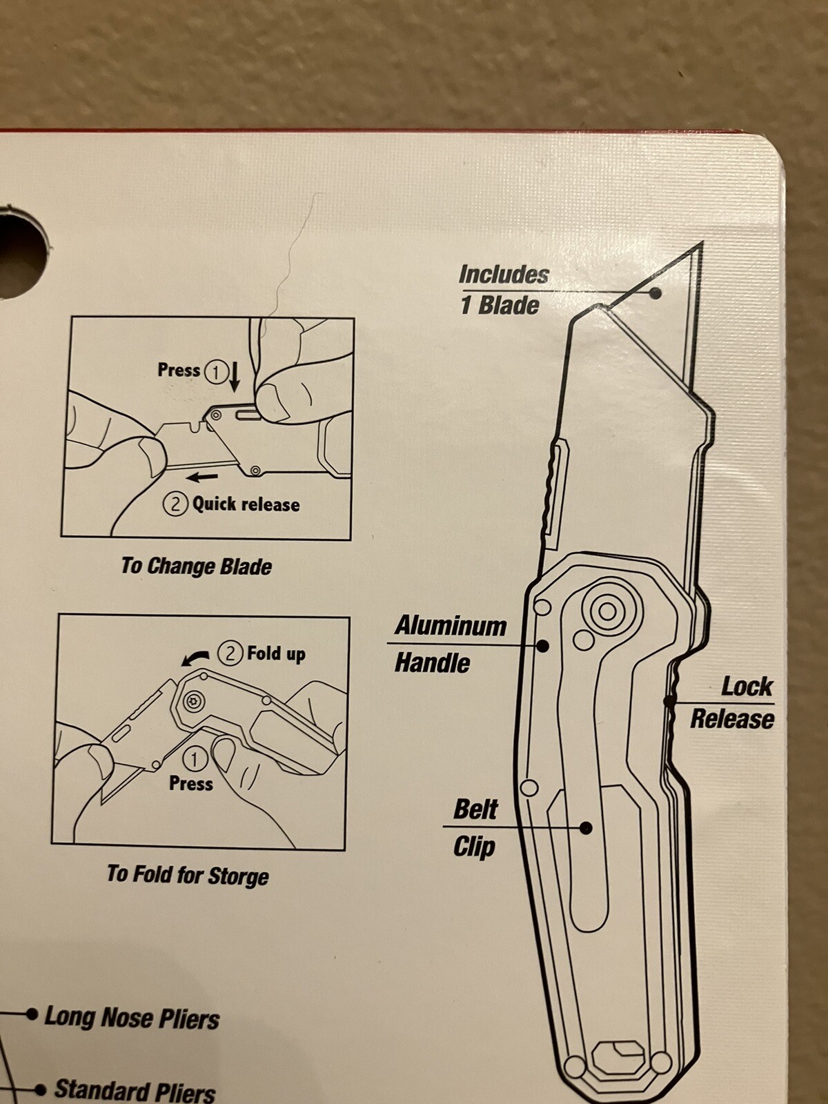 Hyper Tough 3-Piece Multi Tool and Knife Set, Model ( Brand New