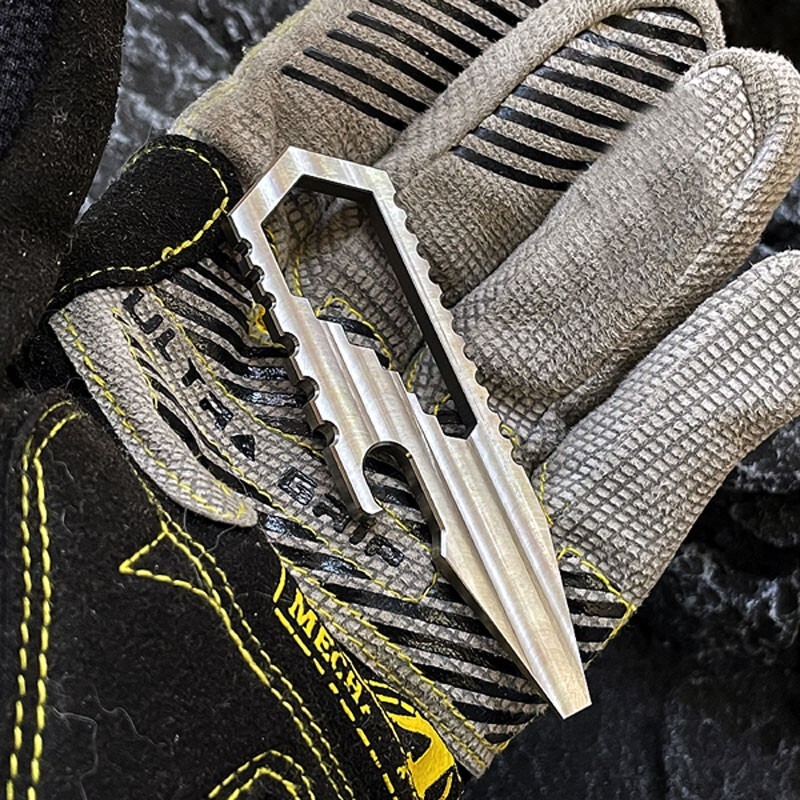 TITANER TC4 Titanium Alloy Portable Multi Tools Card Crowbar Pry Bar Outdoor EDC