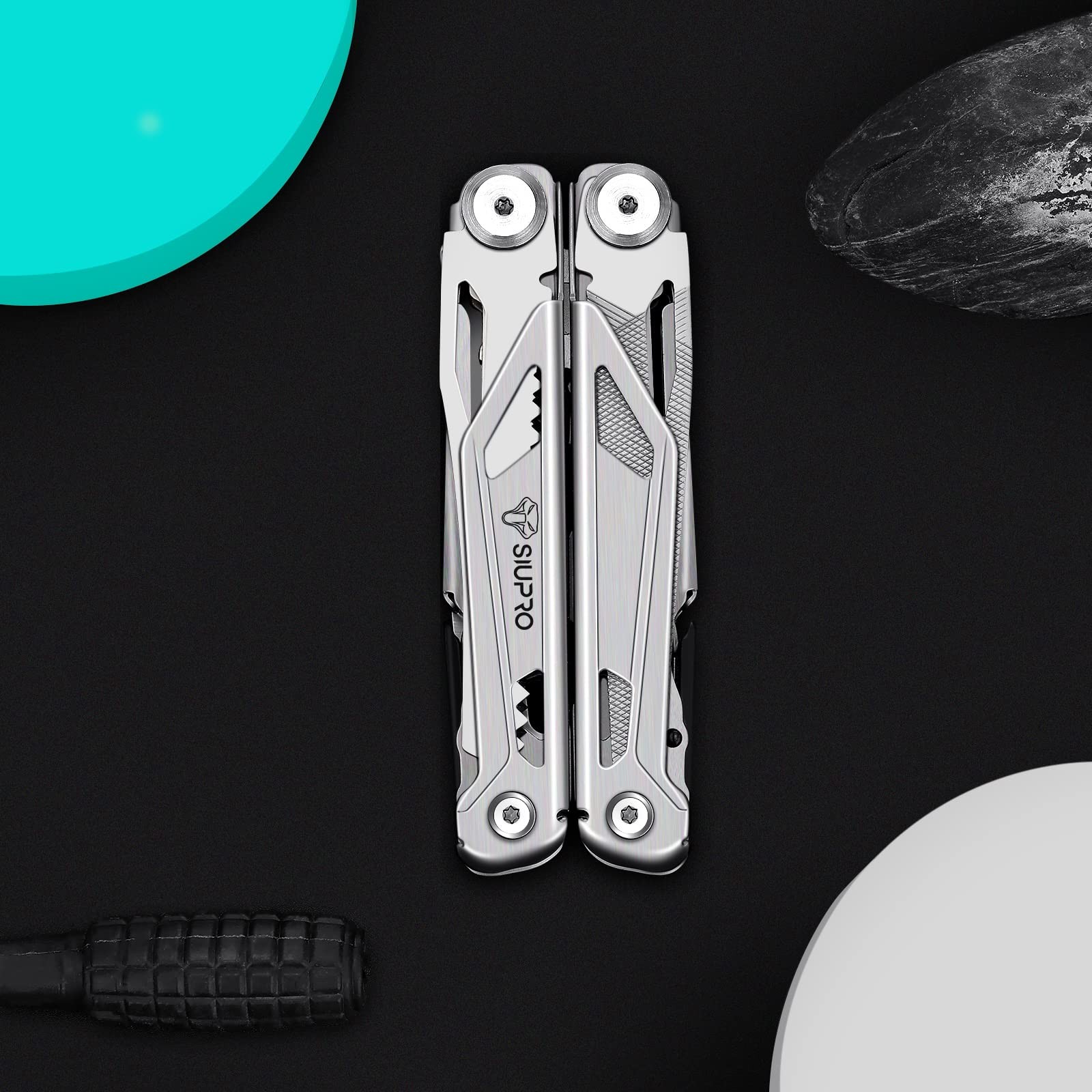 Multitool Pocket Knife for Men, Tactical Multi Tool With Scissors, Saw, Survi…