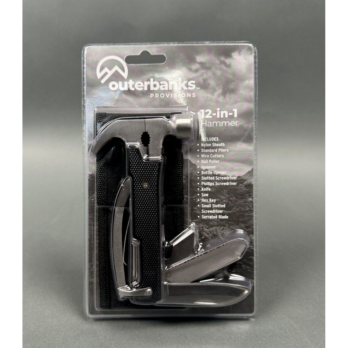Outerbanks 12-in-1 Camping Tool Multitool Mini Hammer Multi Tools NEW
