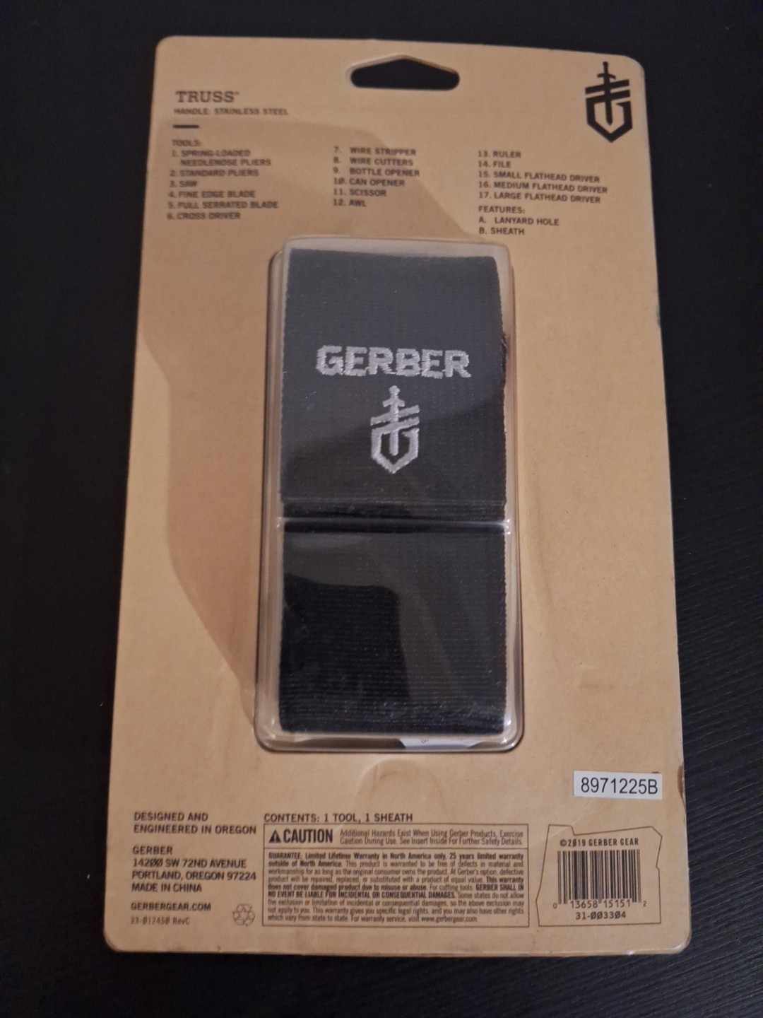 GERBER Blades 31-003304 Truss Multi-Tool Stainless Steel Handles 17 Tools