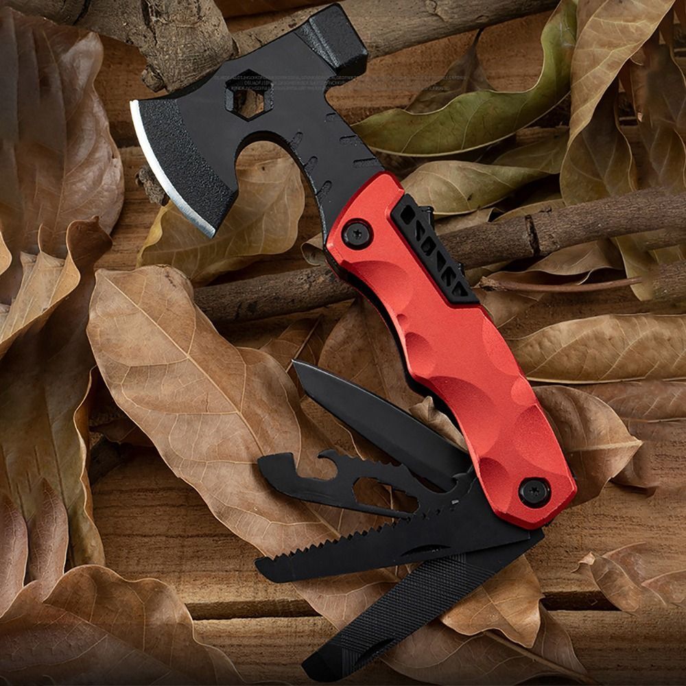 Best Multi Function Purpose Axe Hatchet Hammer Knife Tool Camping Survival Steel