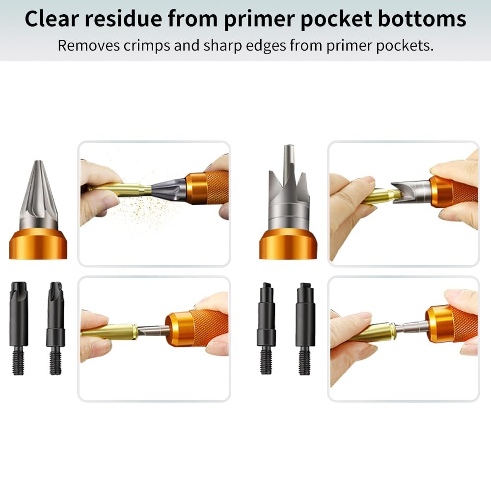 Case Prep Multi-Tool for Case Trimmer, Crafting Case Pocket Cleaner, Reamer a…