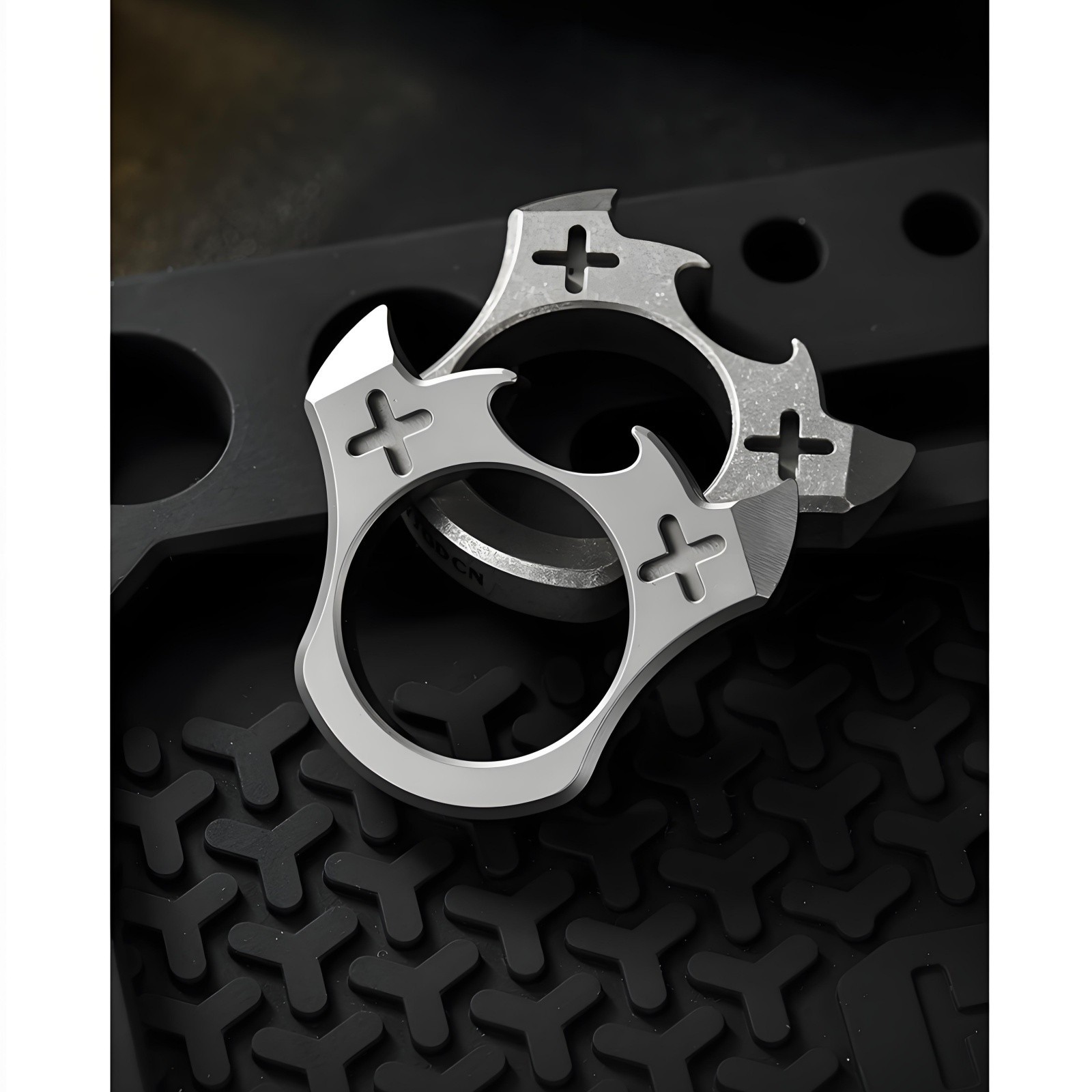 Titanium Alloy EDC Keychain Bottle Opener Ring Necklace Pocket Tool practical