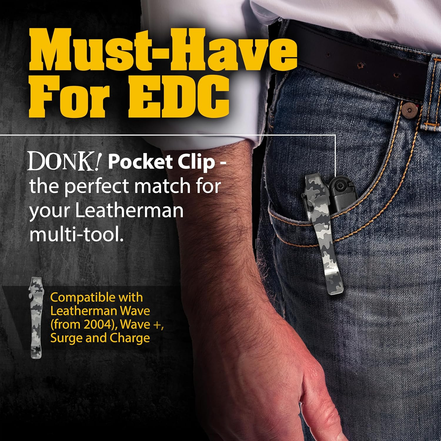Pocket Clip Compatible with Wave, Wave Plus+, Alpha, Surge & Charge AL, ALX, Ti,