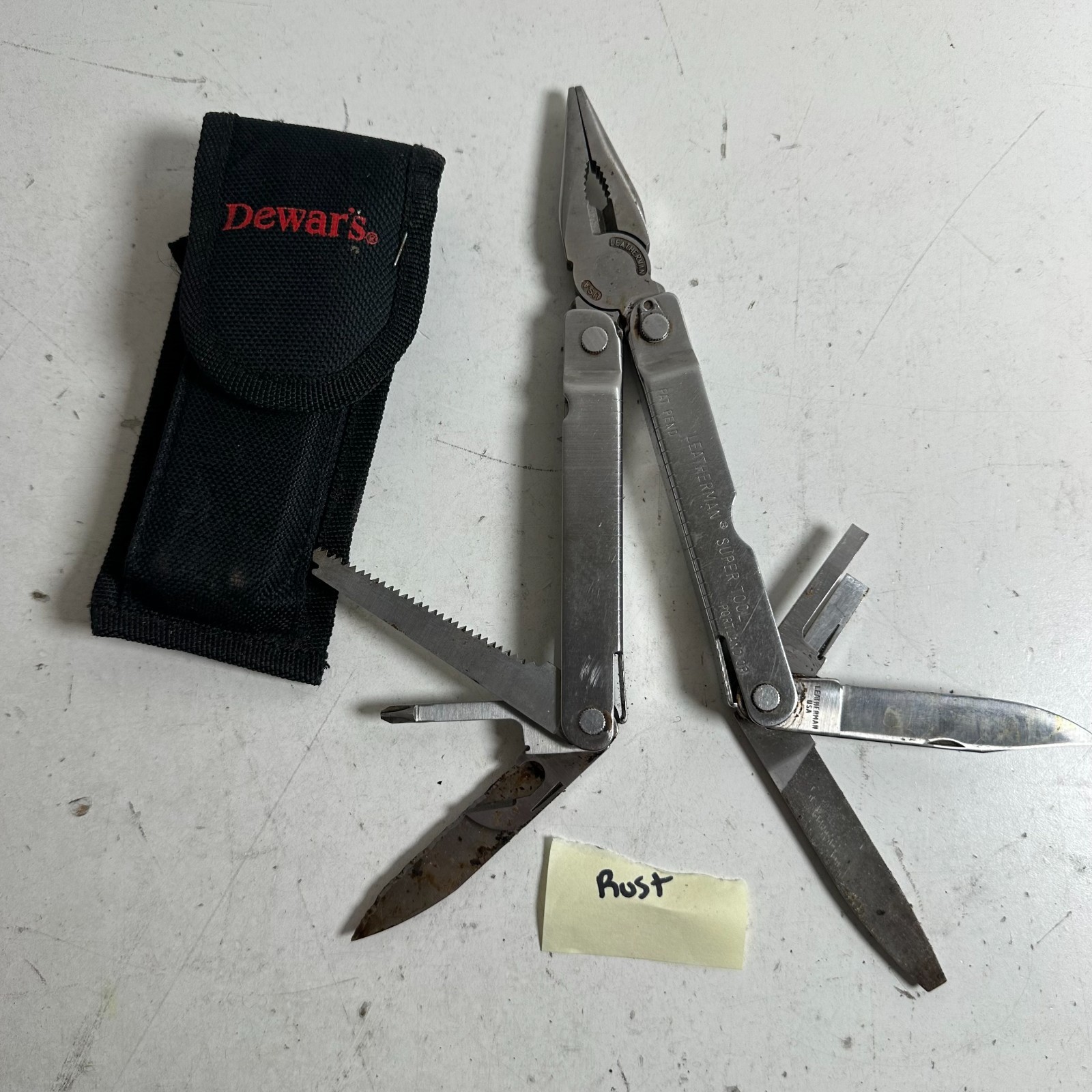 Leatherman Super Tool Silver Compact Plier Outdoor Multi-Tool USA Made