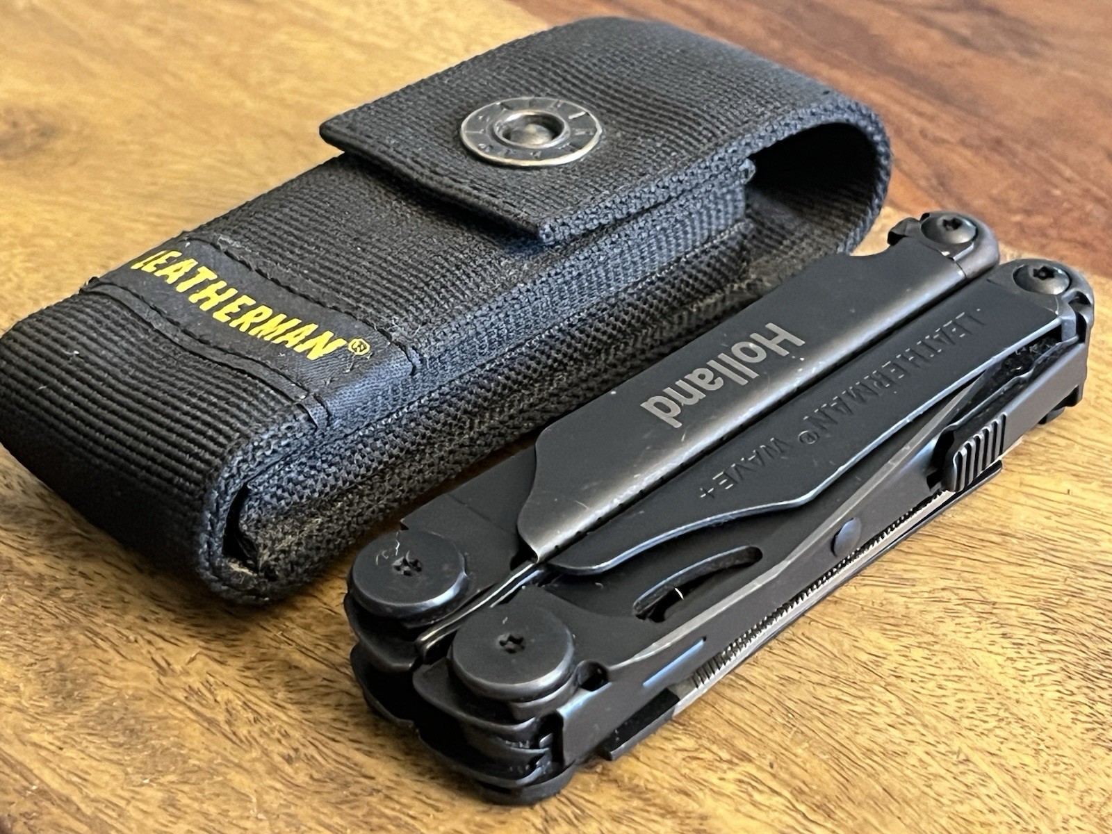 2025 Leatherman Wave Plus Black Oxide Multi-Tool EXCELLENT!!! w/Beautiful Sheath