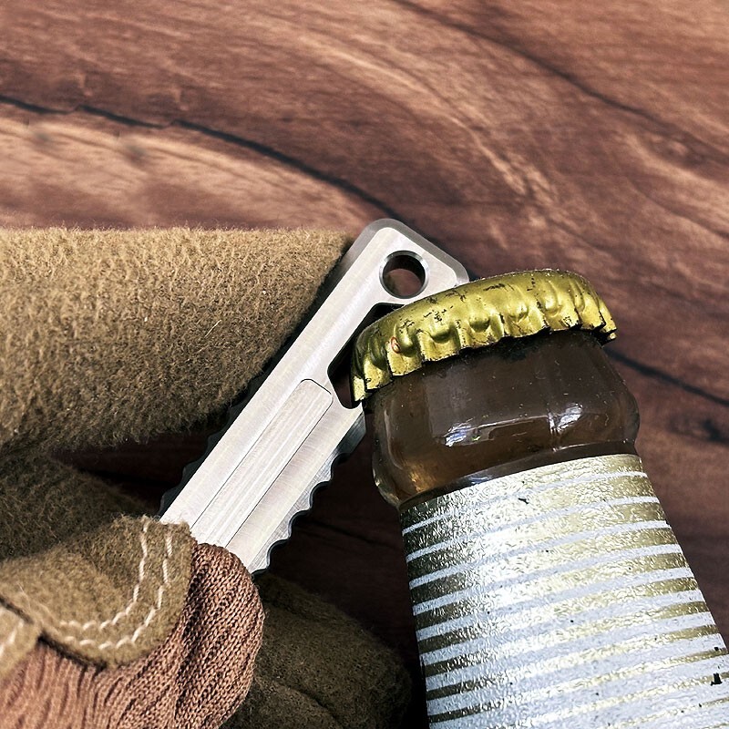 TITANER Titanium Pry Bar Crowbar Multi Tools Ruler Bottle Opener Outdoor EDC