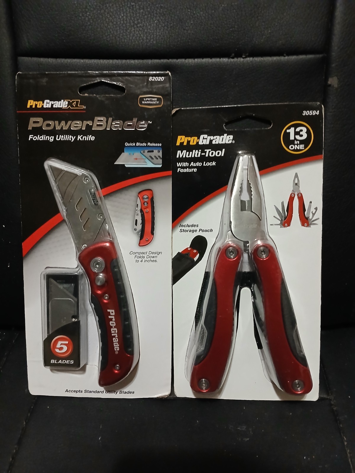 NEW! Pro-Grade 13-in-1 Multi-Tool With Storage Pouch + Power Blade Folding Knife