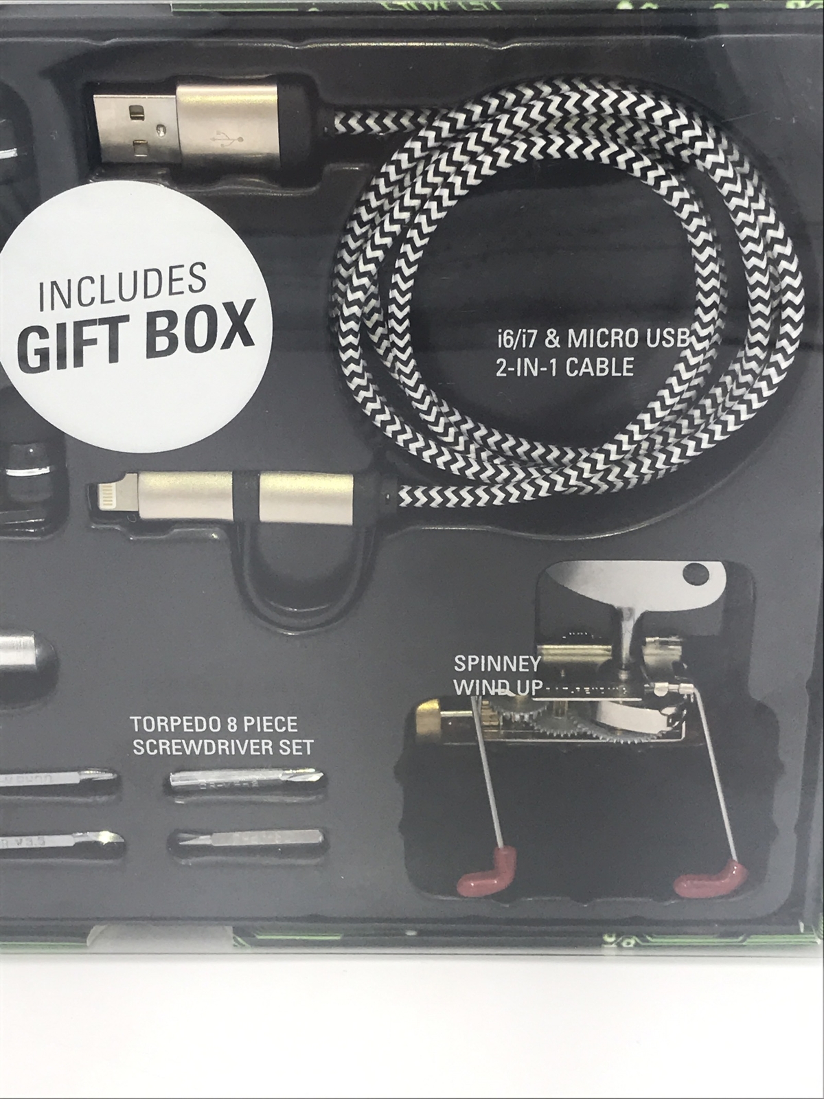 Geeky Gear Gift Set Torpedo 8 Piece Screwdriver Spinney Windup Kikkerland New