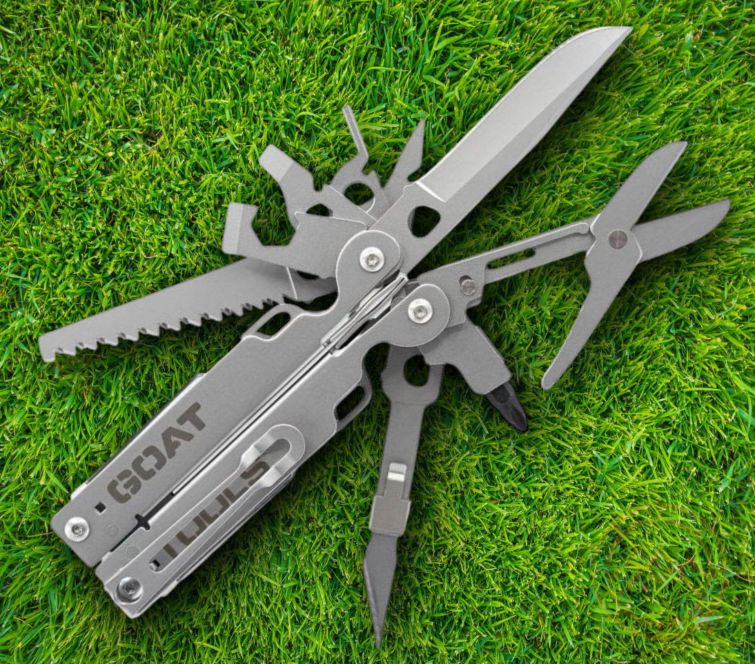 Goat Tools Multitool Satin Integrated Essentials Universal Bit Driver Hot-Swap