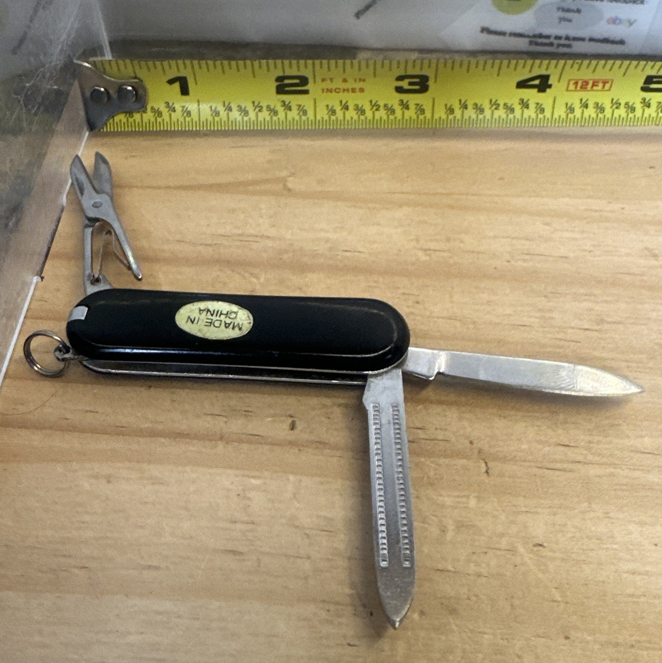 Classic SD 7 Functions Dark Illusion Swiss Army Pocket Style Knife 2.5” Closed