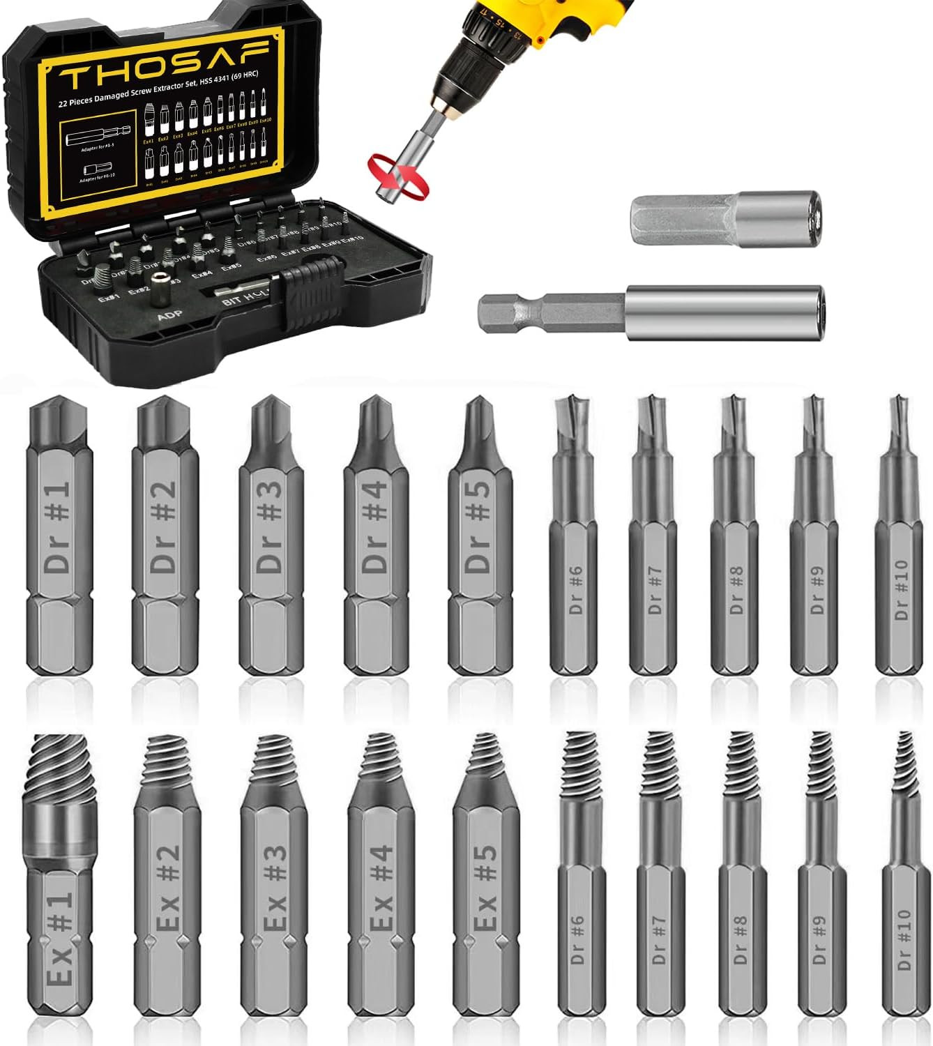 Gifts for Men and Women, Damaged Screw Extractor Kit and Stripped Screw Extracto