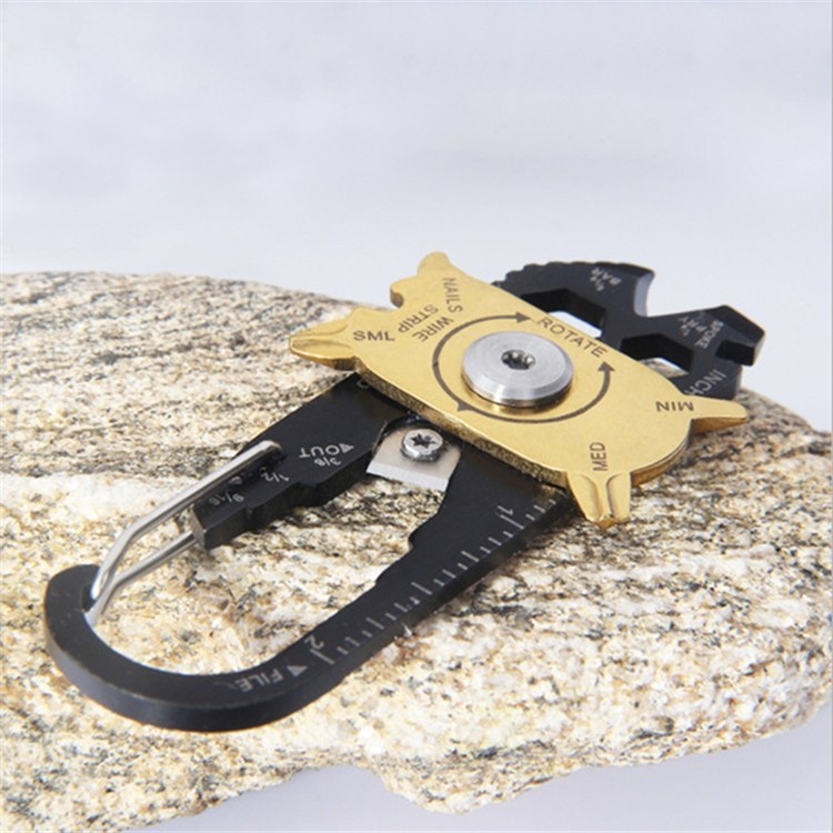 20 en 1 destornillador de llave de acero inoxidable ruleta creativa para camping
