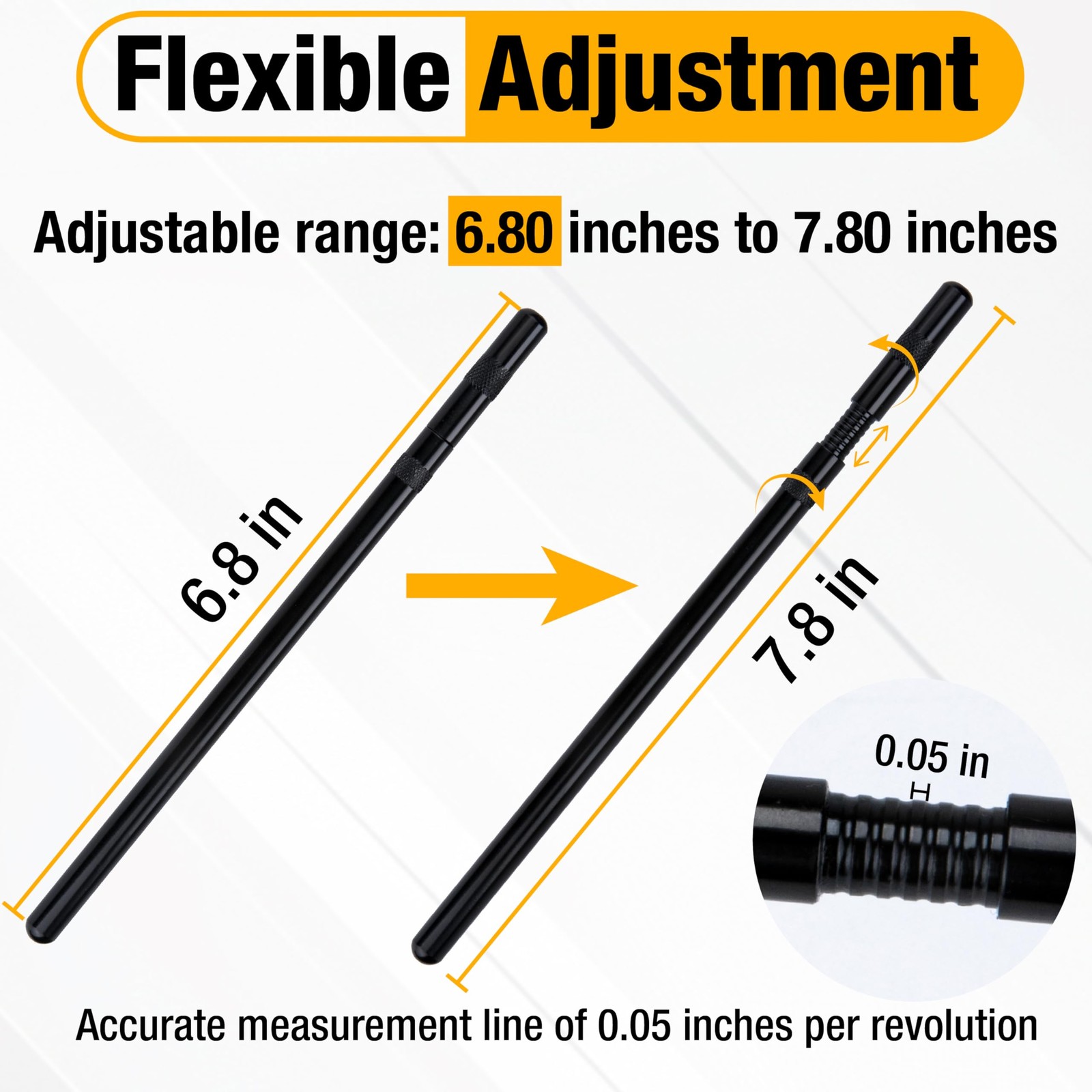 Pushrod Length Checker, Checking Push Rod Tool, Adjustable Pushrods from 6.8″…