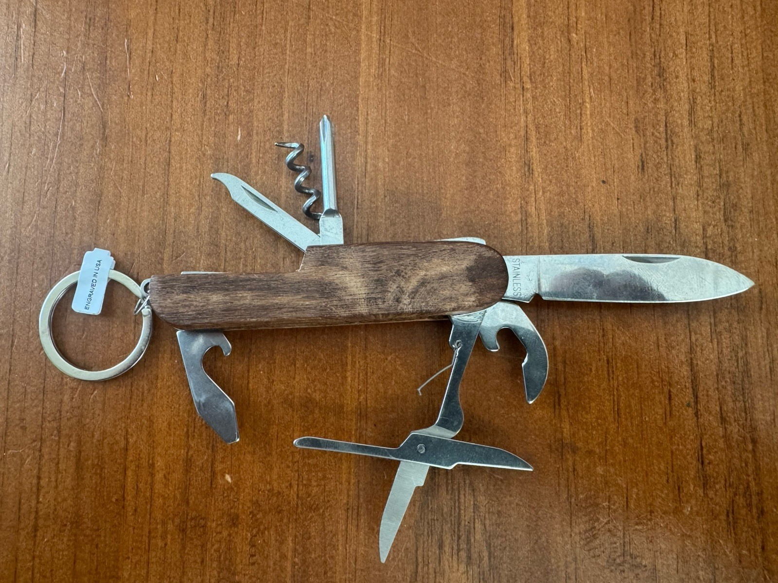 MAINE Engraved Stainless Multi-tool Army Knife