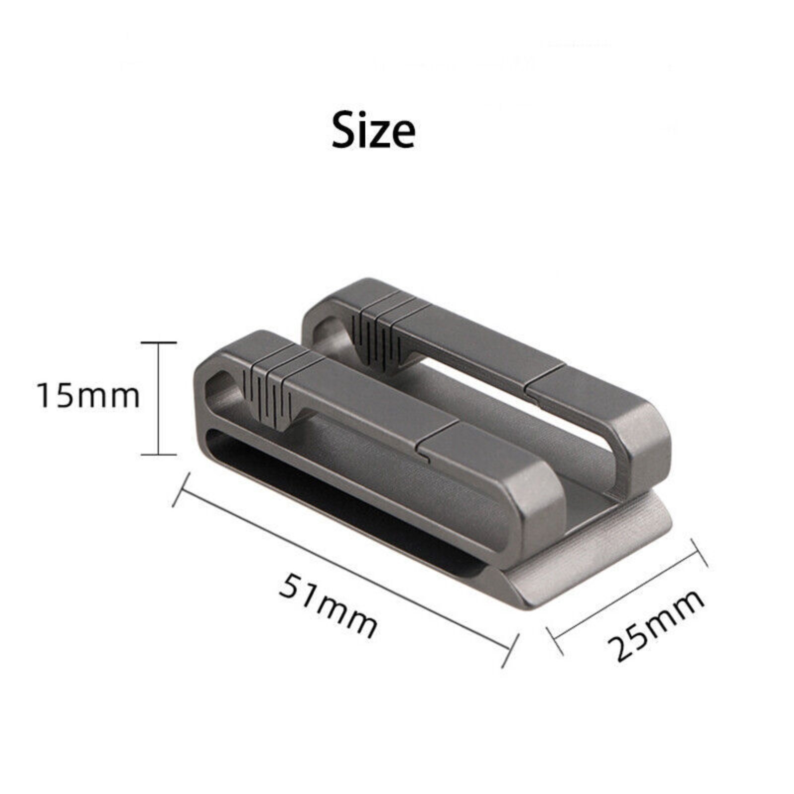 Titanium Alloy Keychain Quick Buckle Detach Belt Waist Hanging Key Ring EDC Tool