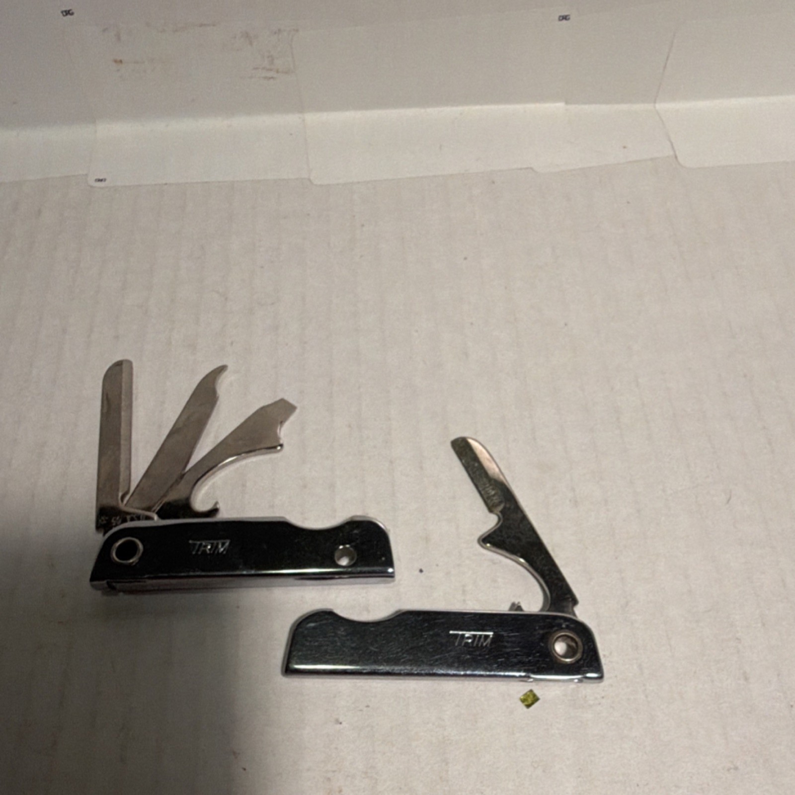 Trim Multi-Tool Stainless Steel Straight Edge Knife File Bottle Opener Silver