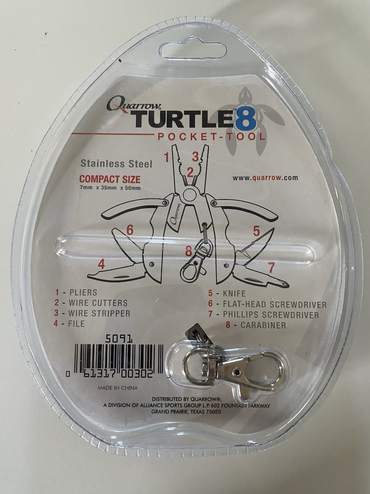 Quarrow Turtle 8 Pocket-Tool New in Package Lot Of 2