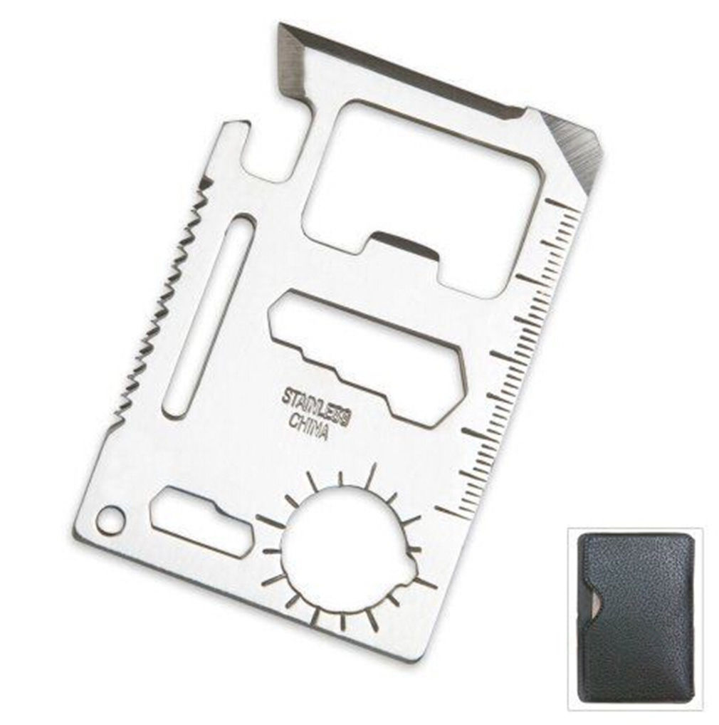 11 in 1 Multi EDC Tools Hunting Survival Camping Military Credit Card Knife