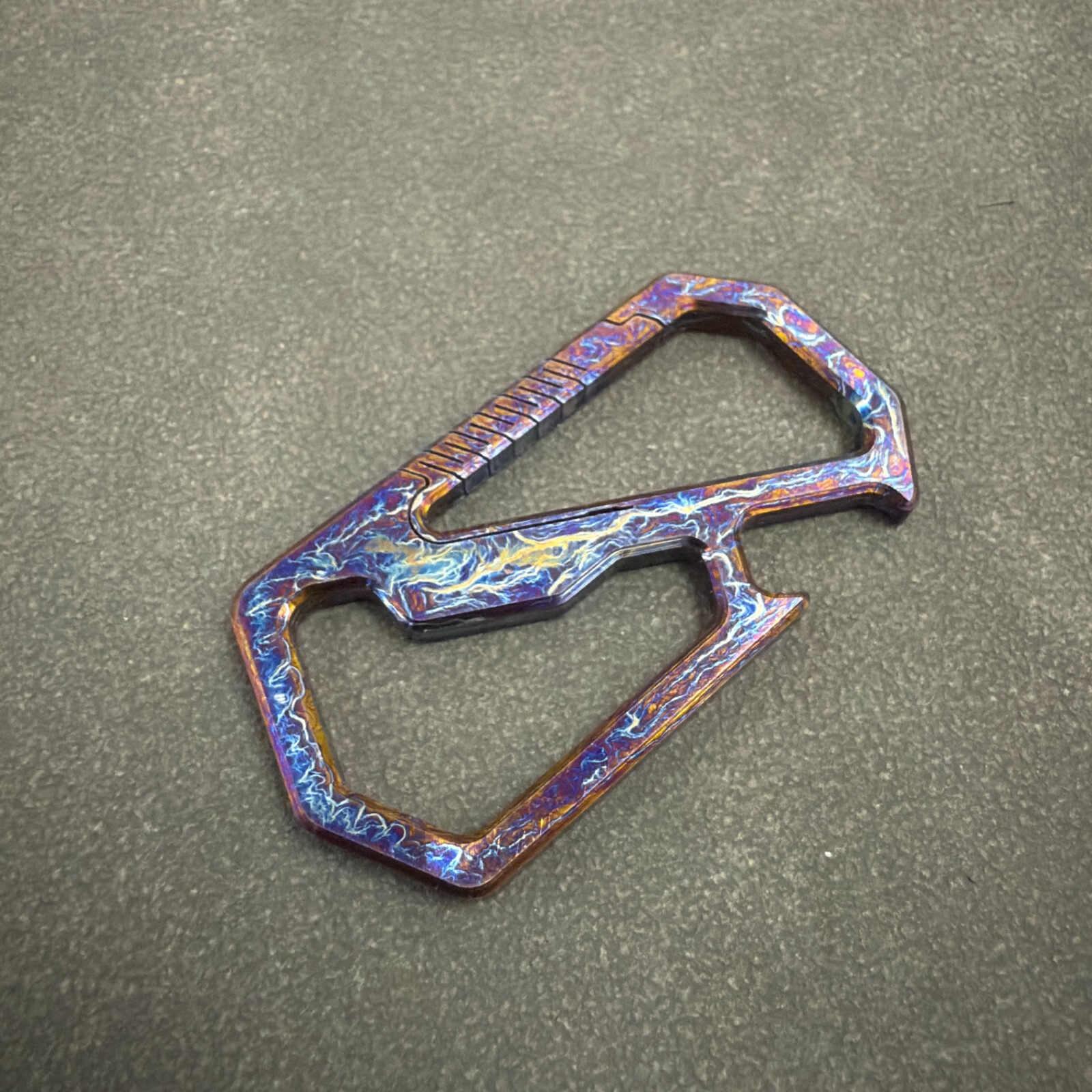 RIHE Design TC4 Titanium Key Chain EDC Bottle Opener Crowbar -Color