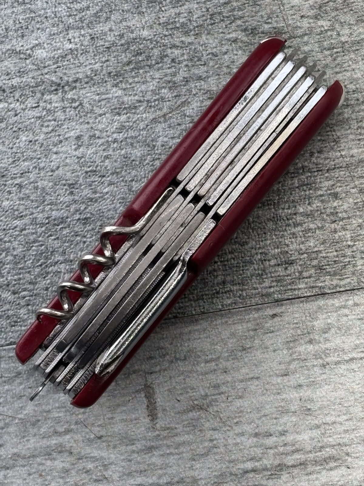 Swiss Army Camping Hiking Survival Multi Tool Pocket Knife Outdoors Prepper 3.5”