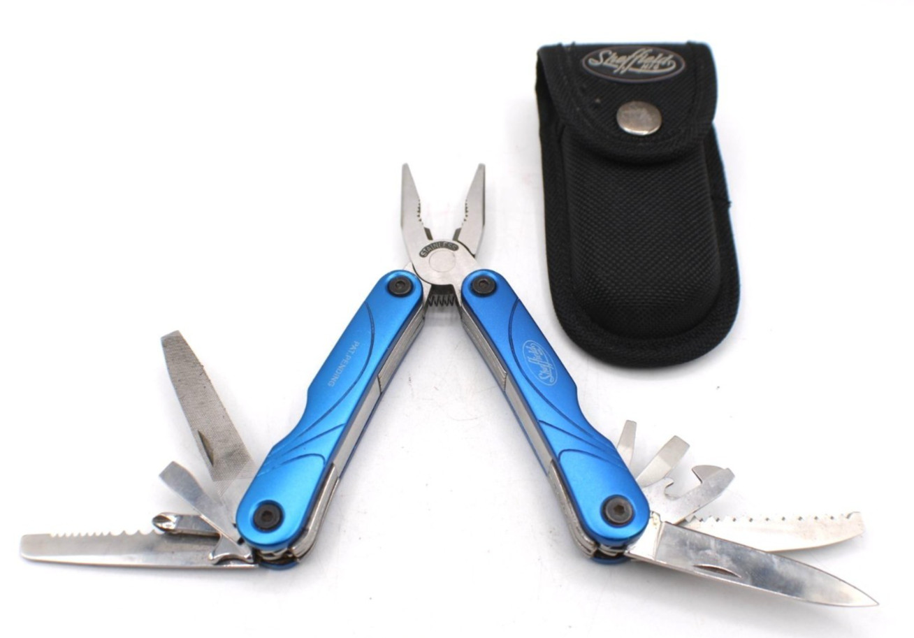Sheffield Blue Finish Multi-Tool Belt Canvas Nylon Sheath Small Hand Tool Pocket