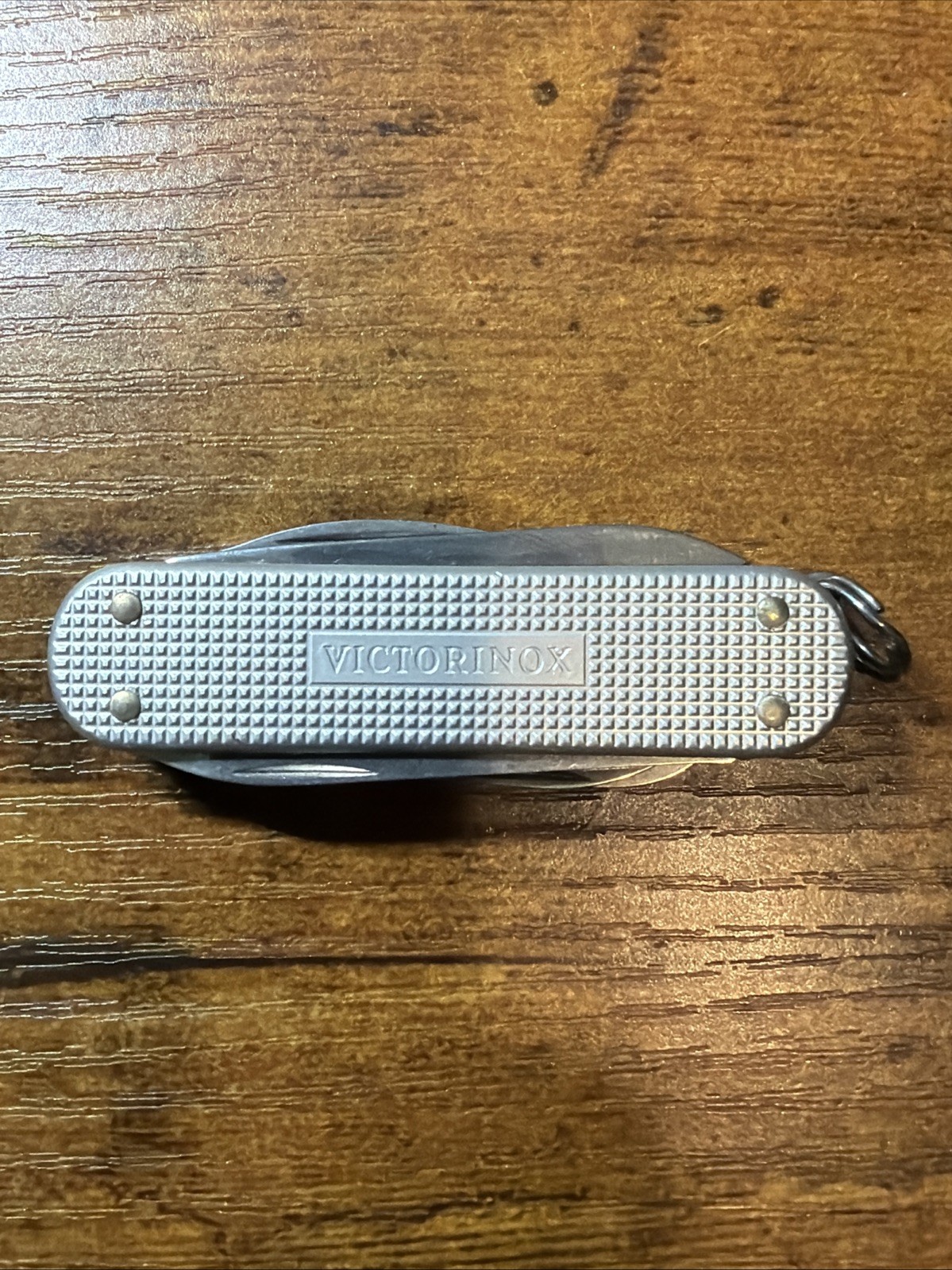 Victorinox Mini Champ Silver Alox – Swiss Army Pocket Knife 58 mm – 14 Tools