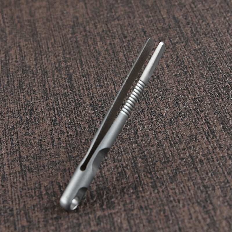 Hot Outdoor 2.3″ EDC Titanium Alloy Tweezers Portable Gadgets Mini Tool