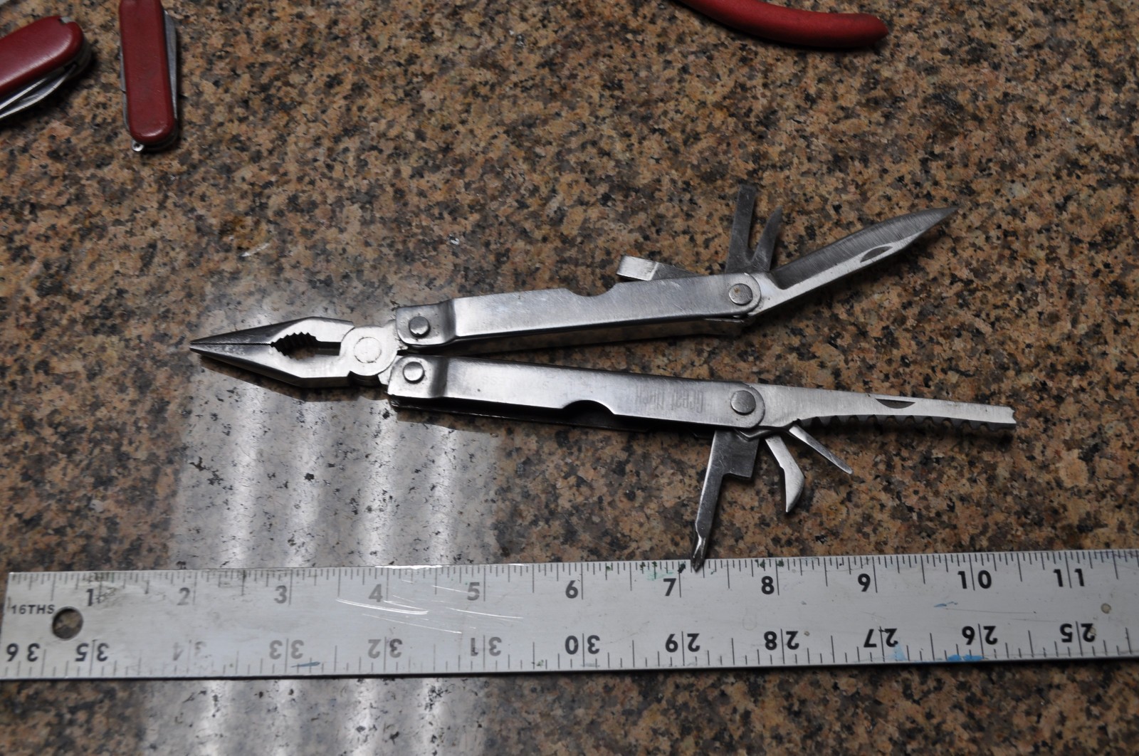 Vintage Great Neck Multi Pocket Tool 9 in 1, all stainless used see pictures