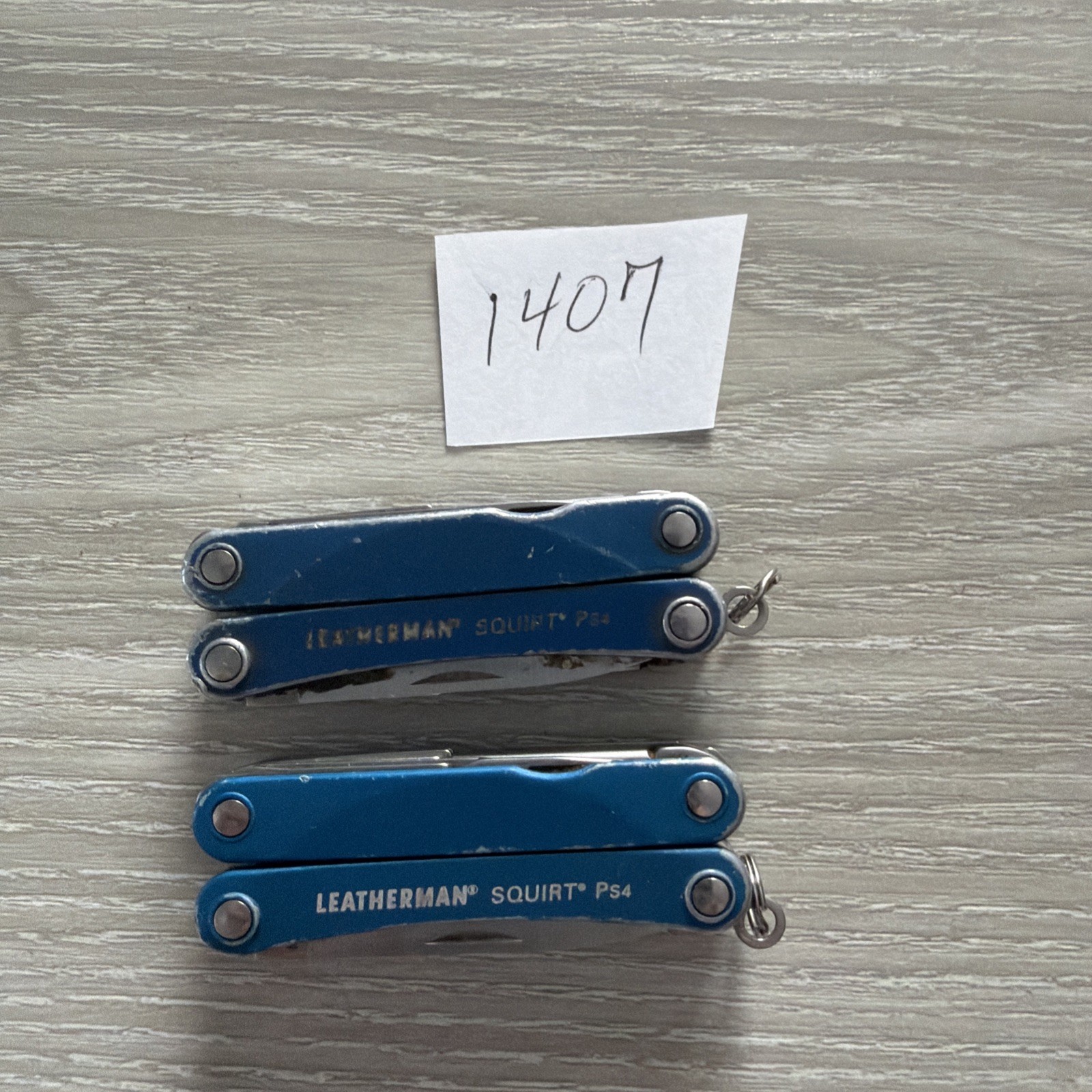 Leatherman Squirt PS4 MultiTool Knife File Lot-2 Scissors Broken Rusty Parts