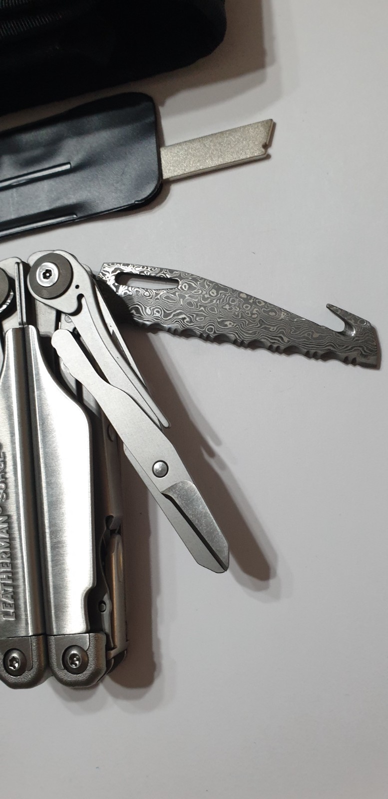 🔥🔥 Leatherman Surge Damascus Blades Rare Mint Multi Tool Rare